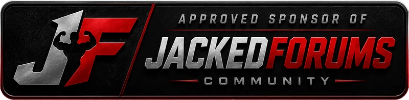 Horizontal Approved Sponsor of Jacked Forums badge, 800 by 196 pixels